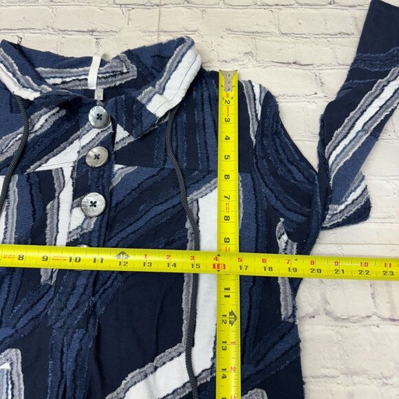 Lulu-B Women 3/4 Sleeve Blouse Top Shirt Size Medium Artsy C040 -17 - Picture 3 of 16